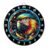 Tropical Parrot Dartboard voor eindeloos plezier Dartbord (Voorkant)