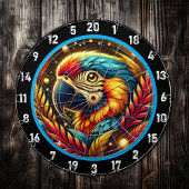 Tropical Parrot Dartboard voor leuke nachten Dartbord