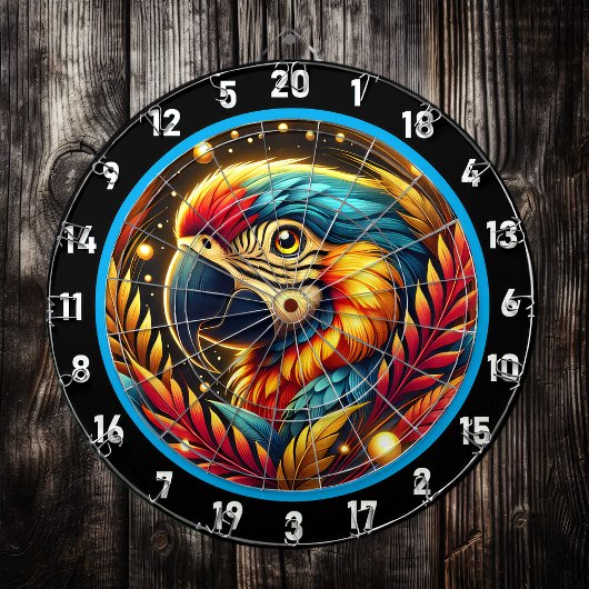 Tropical Parrot Dartboard voor leuke nachten Dartbord