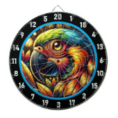 Tropical Parrot Dartboard voor leuke nachten Dartbord (Voorkant)