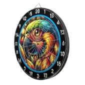 Tropical Parrot Dartboard voor leuke nachten Dartbord (Voorkant Rechts)