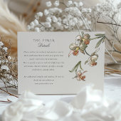 Tropical Parrot Pair Bruiloft Informatie Kaart