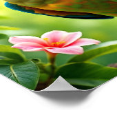 Tropical Parrot with Flowers Poster (Hoek)