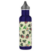 Tropical Parrots and Floral Pattern Personalised Waterfles (Links)