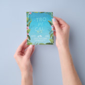 Tropical Party Flyer, Hawaï Zomerfeest Flyer (Hand)