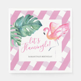 Tropical Party gepersonaliseerde verjaardag servet