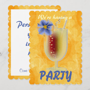 Tropical PARTY uitnodiging
