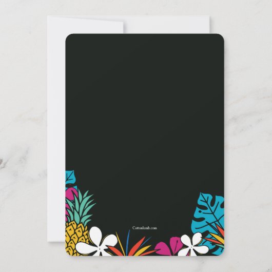 Tropical Party Uitnodigingen (Achterkant)