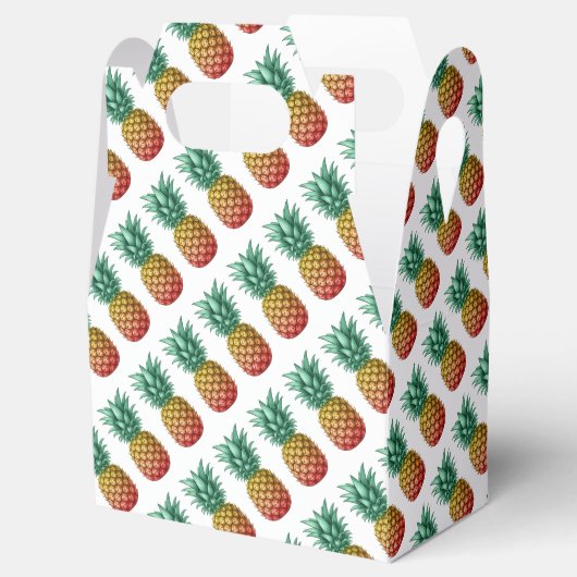Tropical party with retro pineapple bedankdoosjes (Geopend)