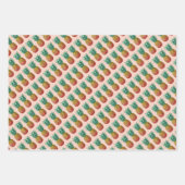 Tropical party with retro pineapple inpakpapier vel (Voorkant 3)