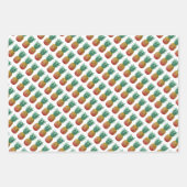 Tropical party with retro pineapple inpakpapier vel (Voorkant)