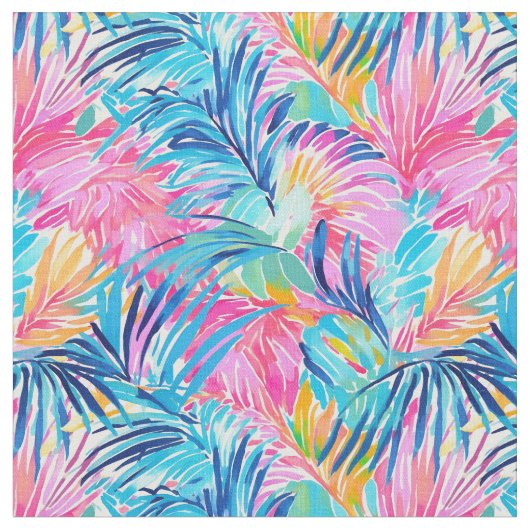 Tropical Pastel Breeze Stof (Close Up)