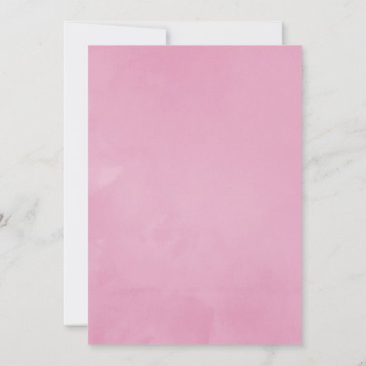 Tropical Pastel Floral Drive by Shower Kaart (Achterkant)