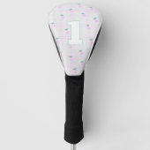 Tropical Pastel Pineapple Golf Head Cover (Voorkant)