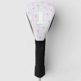 Tropical Pastel Pineapple Golf Head Cover