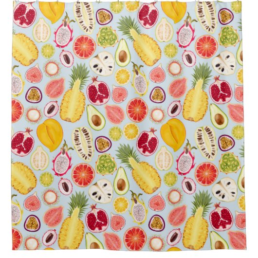 Tropical Pattern Shower Curtain Douchegordijn (Voorkant)
