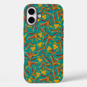 Tropical Pattern with Red and Yellow Leaves Case-Mate iPhone Case (Achterkant)