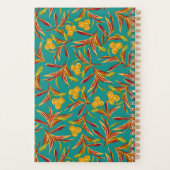 Tropical Pattern with Red and Yellow Leaves Planner (Achterkant)
