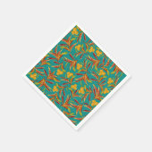 Tropical Pattern with Red and Yellow Leaves Servet (Hoek)