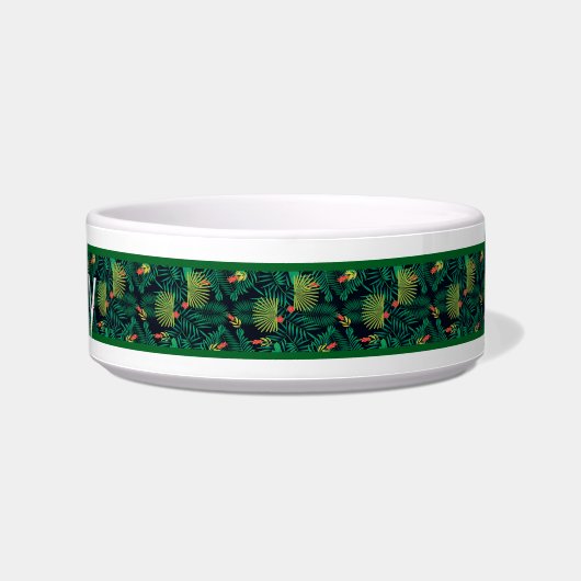Tropical personalized Pet Bowl Voerbakje (Rechts)