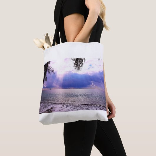 Tropical Photo Print Tote Bag (Dichtbij)
