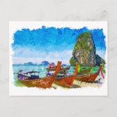Tropical Phuket Thailand Beach Uitzicht Briefkaart (Voorkant)