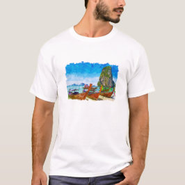 Tropical Phuket Thailand Beach Uitzicht T-shirt