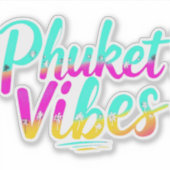 Tropical Phuket vibes Sticker (Voorkant)
