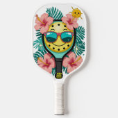 Tropical Pickleball Fun – Schattige Kawaii Paddle  (Voorkant)