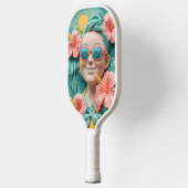 Tropical Pickleball Fun – Schattige Paddle Design  (Links)