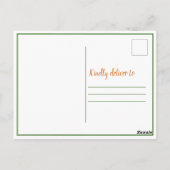 Tropical Pineapple Baby shower Bedankt Briefkaart (Achterkant)