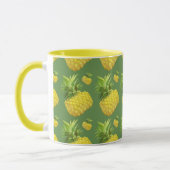 Tropical Pineapple Pattern: Summer Fruit Art Mok (Links)