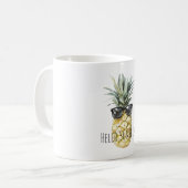 Tropical Pineapple Sunglasses Sunshine Koffiemok (Voorkant links)