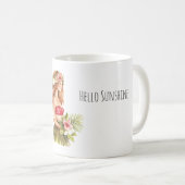 Tropical Pineapple Sunglasses Sunshine Koffiemok (Voorkant rechts)