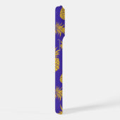 Tropical Pineapple with Name – Watercolor Style iPhone Hoesje (Rechterkant)