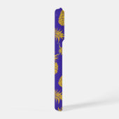 Tropical Pineapple with Name – Watercolor Style iPhone Hoesje (Rechterkant)