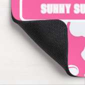 Tropical Pink Beach Flowers Muismat (Hoek)