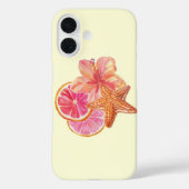Tropical Pink Citrus Art Case-Mate iPhone Case (Achterkant)