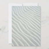 Tropical Pink Flamingo Beach Wedding Kaart (Achterkant)