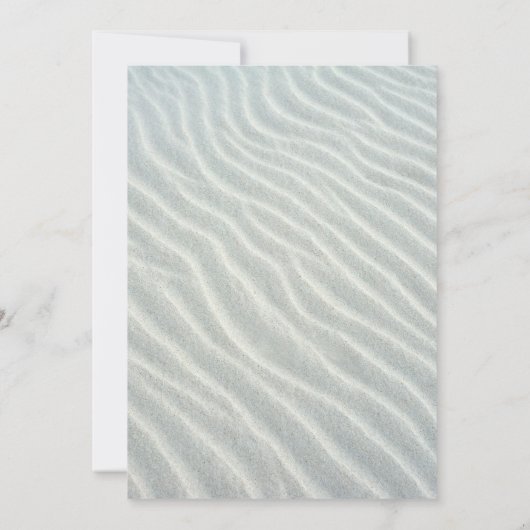 Tropical Pink Flamingo Beach Wedding Kaart (Achterkant)