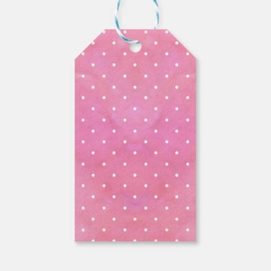 Tropical Pink Flamingo Favor Dank u Label Cadeaulabel (Achterkant)