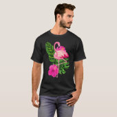 Tropical Pink Flamingo Flamingos Pink Bird T-shirt (Voorkant volledig)