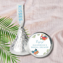 Tropical Pink Floral Beach Vrijgezellenfeest Favor