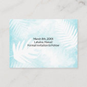 Tropical Pink Gumdrop Flowers Save-the-Date Kaart (Achterkant)