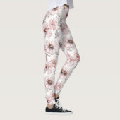 Tropical Pink Hibiscus Flowers Leggings (Rechts)