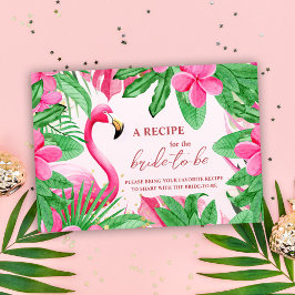 Tropical Pink Summer Vrijgezellenfeest Informatiekaartje