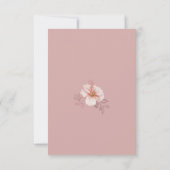 Tropical Pink Tracery Details Kaart (Achterkant)