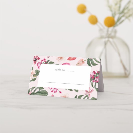 Tropical Place Card Plaatskaartje (Voorkant)