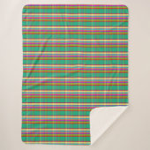 Tropical Plaid FAITT Sherpa Deken (Voorkant)