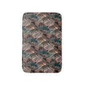 Tropical plants, jungle, tropics , beige ,leaves  badmat (Voorkant Verticaal)